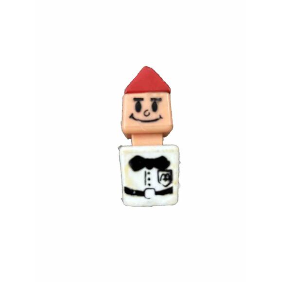 Playskool Blockhead Play Friends McDonalds Employee Server Familiar Places 1974 - Picture 1 of 2